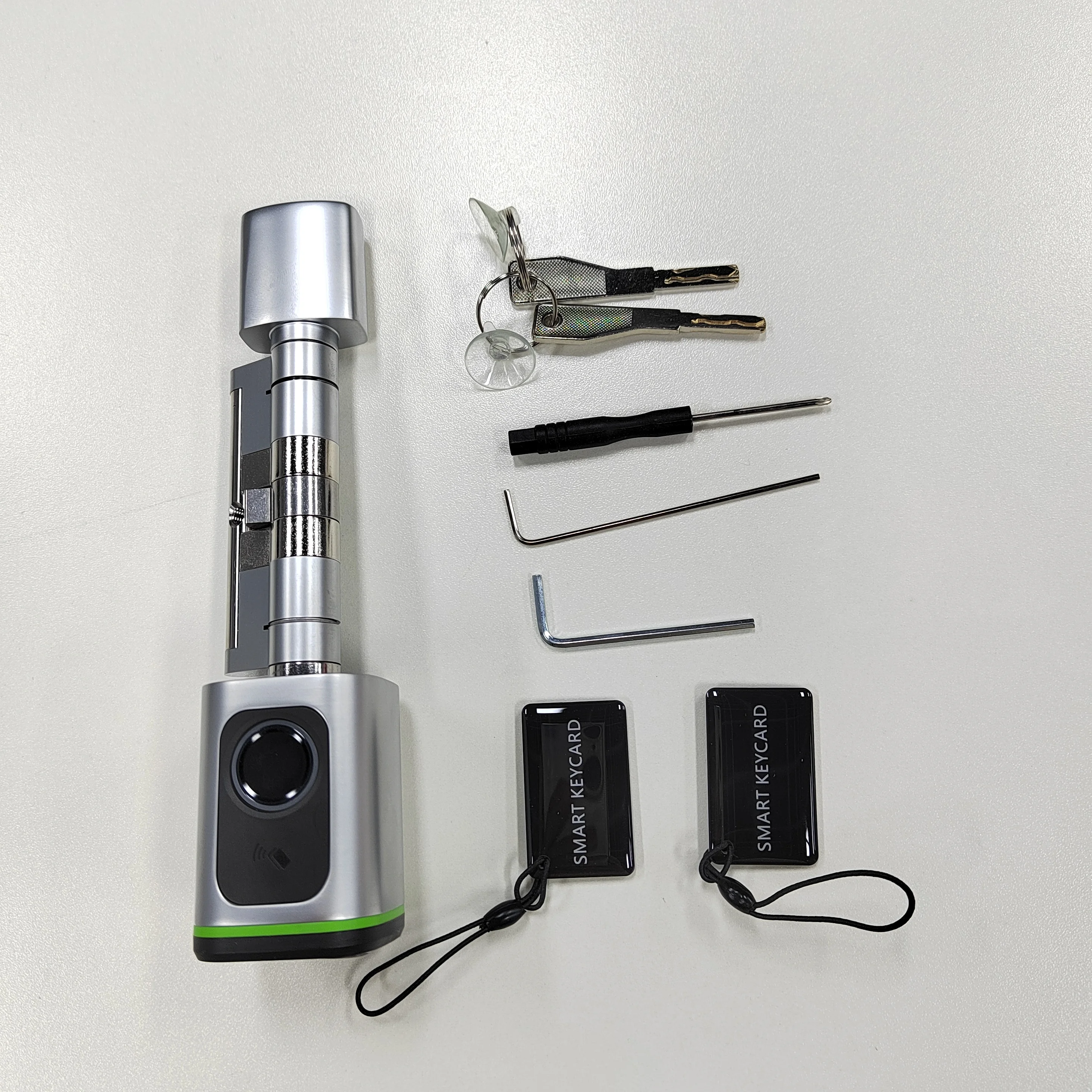 Smart Fingerprint Lock Smart Cylinder Adjustable Replaceable With Old Door Waterproof Low Consumption Digital Lock