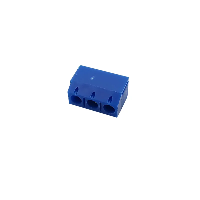 Kf301 5,0mm Abstand 3-polige Leiterplatte schraube Klemmen blöcke Stecker gerader Stift spleißbar 3 p 5,0mm Leiterplatte klemmen block anschlüsse blau