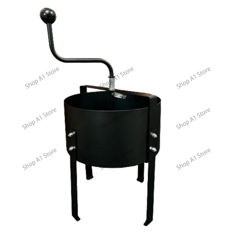 Rotary Metal Soil Sieve, Garden Compost Sifter Filter, Rotating Sand Dirt Screen for Backyard Potted Plant Soil