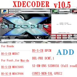 Xdecoder 10.5 pk 10.3 con dispositivo di rimozione Crack D-TC OFF Software Full Verison per Hyundai EDC15 EDC16 EDC17 Xdecoder