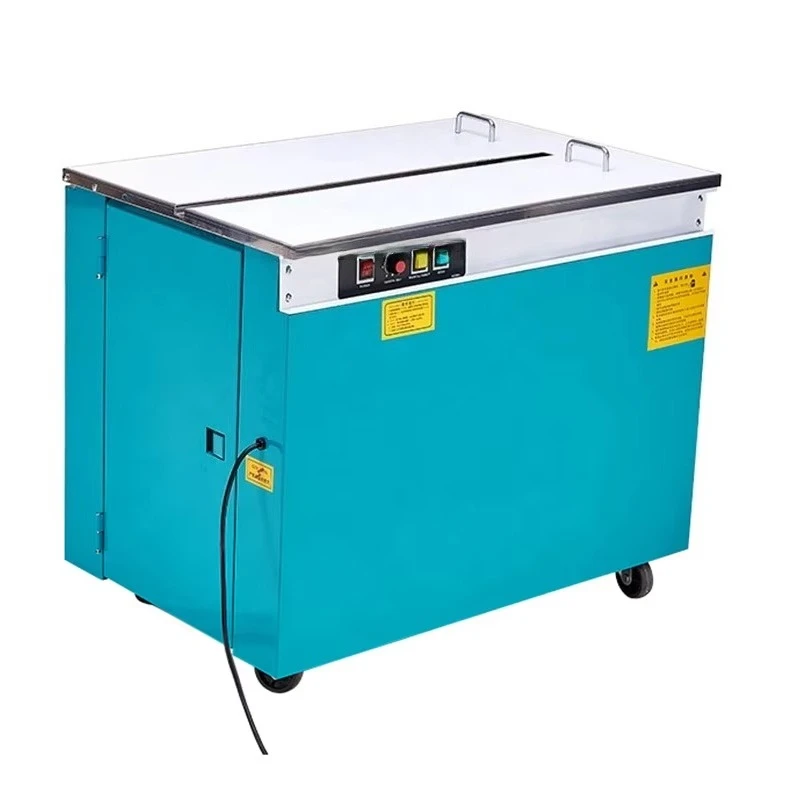 Semi-automatic Strapping Machine Carton / Gase / Box Packing Vertical pp Belt Strapping Machine