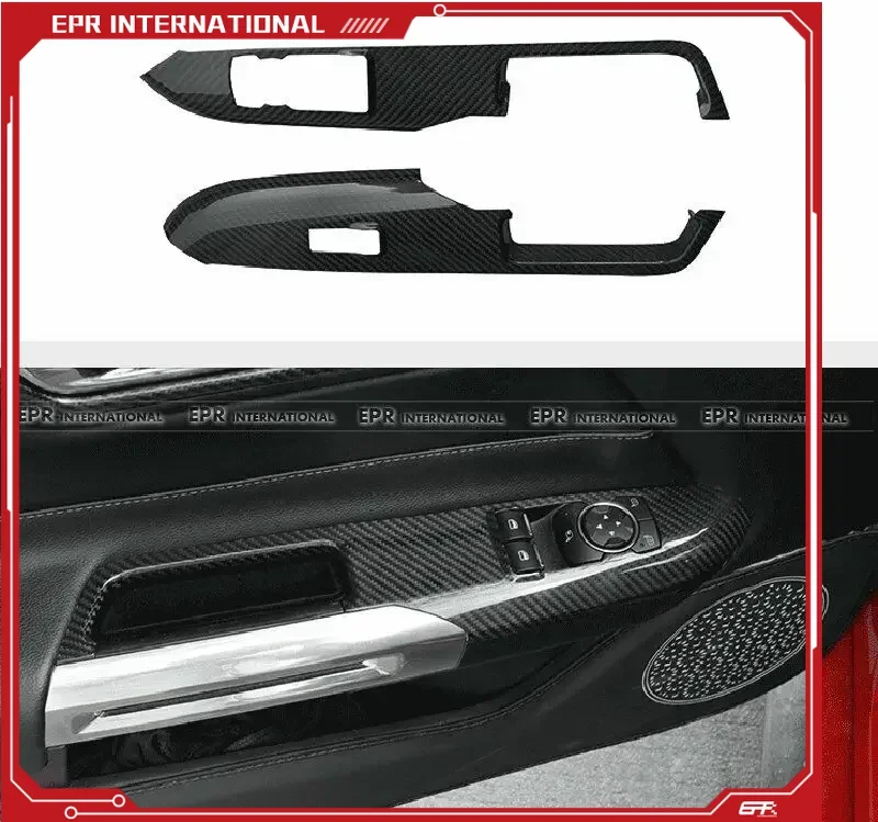 

(Local in USA) For 2015+ Ford Mustang Carbon Fiber Window Switch Control Panel (LHD) Trim