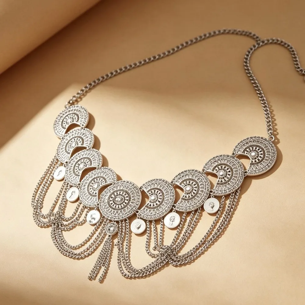 Belt Vintage Belly Dance Scarf Creative Bohemia Waist Chain Ethnic Tassel Belly Chain Dress Accessories