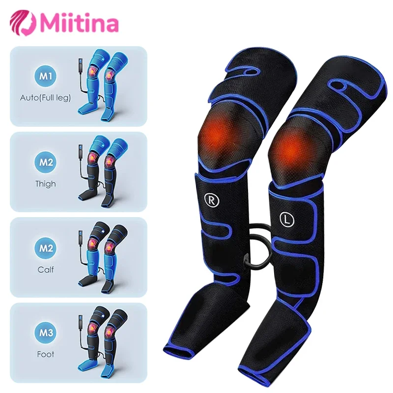 360° Foot Air Pressure Leg Massager Promotes Blood Circulation Muscle Relaxation Lymphatic Drainage Relieve Foot Leg Health Care