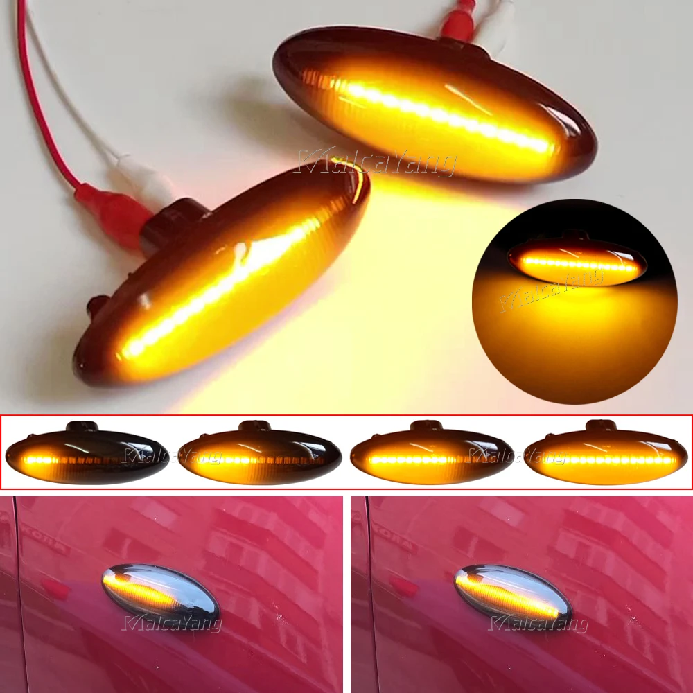 LED Flashing Turn Signal Lights Car Side Marker Blinker Lamp For Toyota COROLLA Yaris Mk2 P9 Auris Mk1 E15 RAV4 Mk3 ACA3 ALA3