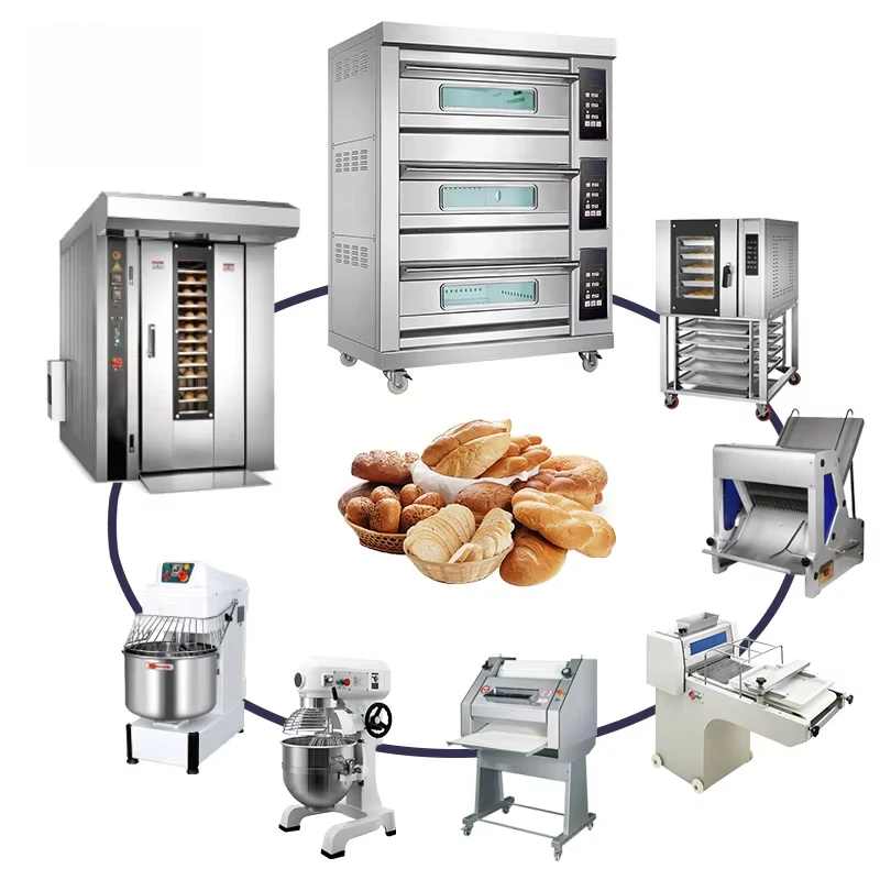 

KAINO One-stop Solution Dough Sheeter Divider Dough Mixer Pizza Oven Commercial Bread Making Machine Baking Bakery Equipment