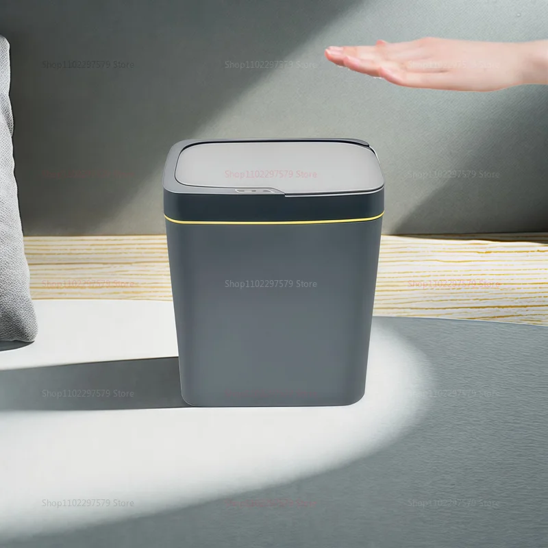 15L Touchless سلة المهملات الذكية مقاوم للماء الاستشعار سلة المهملات التلقائي المطبخ الحمام غرفة نوم سلة المهملات الحديثة الاستشعار سلة المهملات