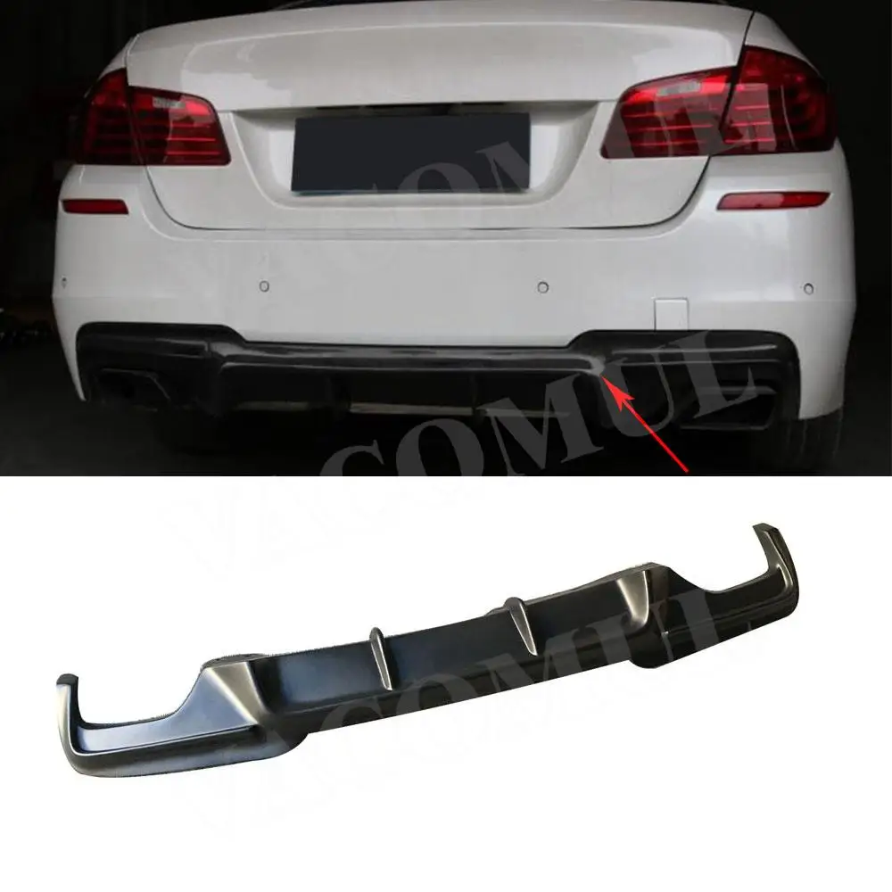 

VACOMUL Carbon Fiber Rear Diffuser For BMW 5 Series F10 M5 M Tech Sedan Sport 2012-2016 FRP Car Rear Bumper Lip Diffuser Spoiler