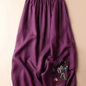 7 principais vendas saia linho bordada - №7