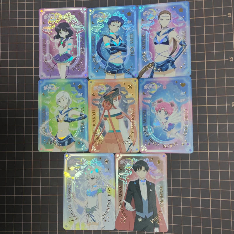 Diy 17pcs/set Sailor Moon Cosmos Self-made Card Gilding Flash Cards The Folded Light Sparkles. Starlight Flashes Anime Toy Gift