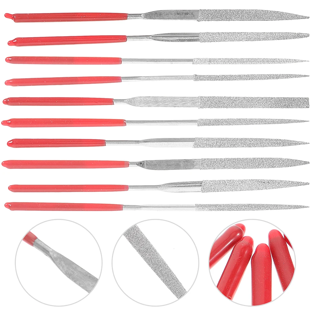 1 Set Diamond Needle File Set Needles Files For Crafts Jewelers Files Metal Glass Wood Stone Sanding Tools Precision Hand Craft
