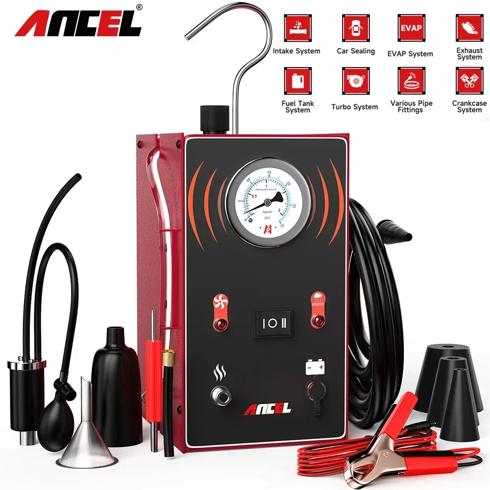 

2025 Hot Sale ANCEL S200 Car Smoke Leak EVAP Pipe Smoking Generator Pipe Leakage Analyzer Tester EVAP System Diagnostic Tools