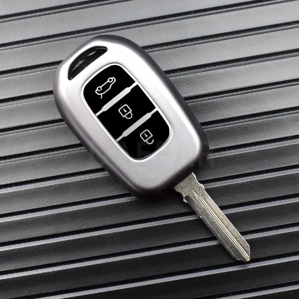 2/3 Buttons TPU Car Key Case Cover for Renault Kwid Traffic Symbol Dacia Sandero Logan Duster 2016+ Car Key Holder Key Chains
