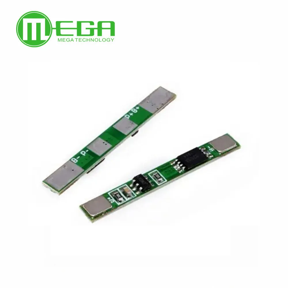 100pcs 1S 3.7V 3A ליתיום BMS PCM הגנת סוללה לוח pcm עבור 18650 ליתיום יון li סוללה