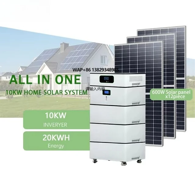 10kW Stackable Solar Power System with Lithium Battery Inverter and 600W Solar Panel Complete Kit