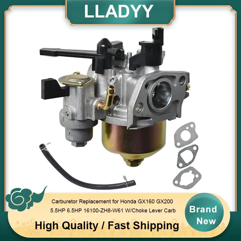 

Carburetor Replacement for Honda GX160 GX200 5.5HP 6.5HP 16100-ZH8-W61 W/Choke Lever Carb