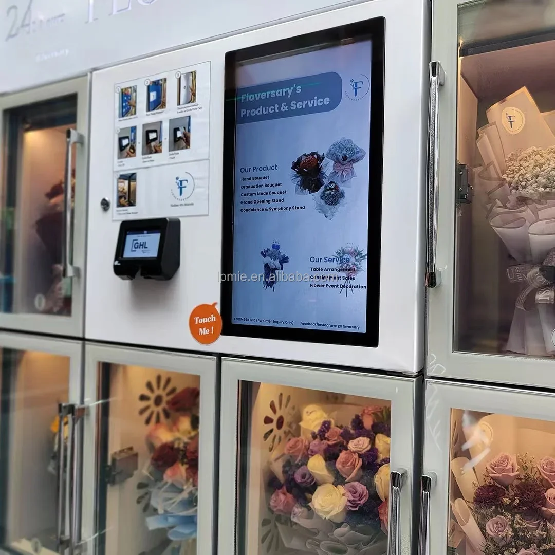 New Trend Automatic Flower Vending Machine Subway Use Fresh Flower Vending Machine For Sale