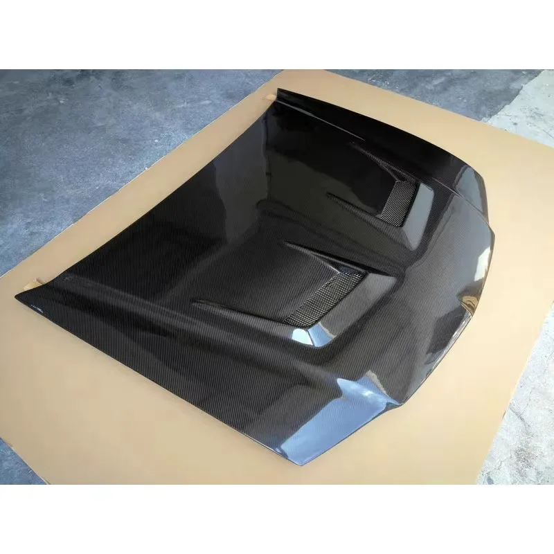 غطاء محرك حقيقي من ألياف الكربون لهوندا أكورد CL7 تحويل غطاء محرك السيارة خفيف الوزن نمط جديد #4