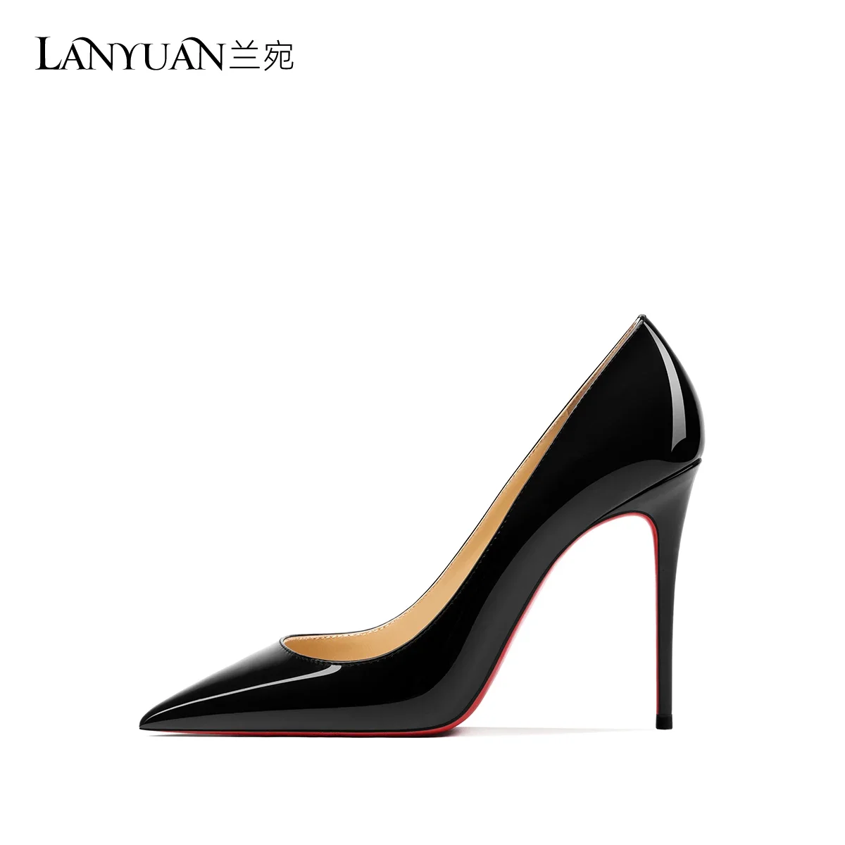 HLTINO Red Bottom Heels Fashion Spring Summer Sandals for Women Genuine Leather Shoes Sexy Pumps for Dress Girl Gifts