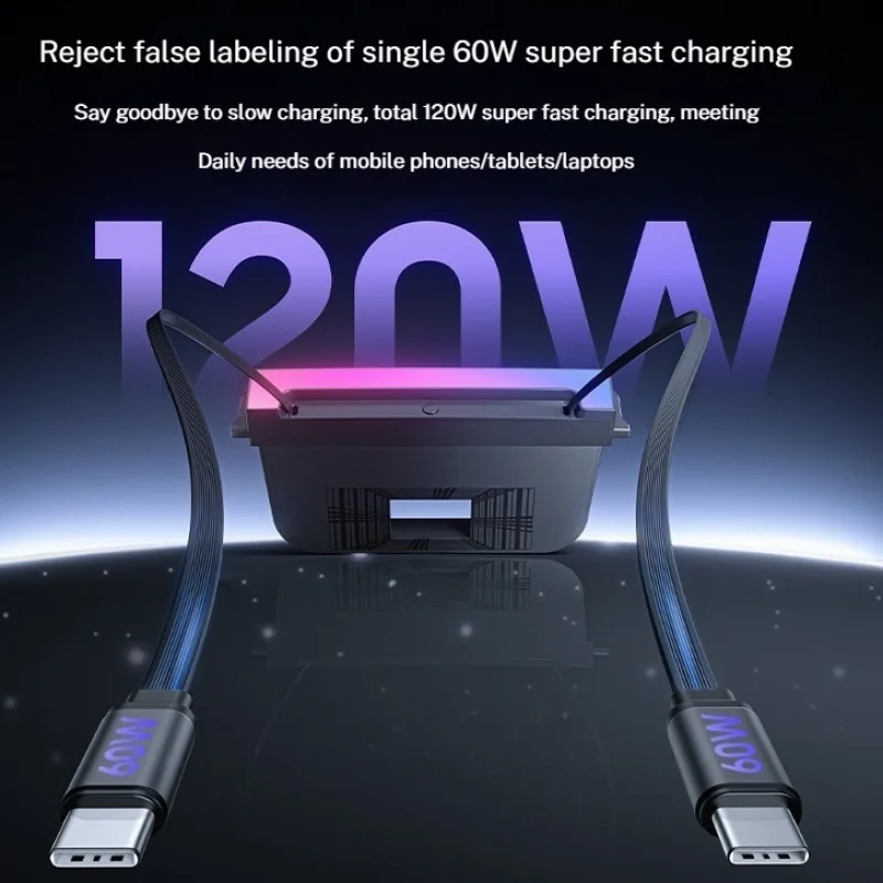 For Tesla Model Y Model 3 120W Car Expansion Central Control Docking Station Type C Fast Charging With Rainbow Light