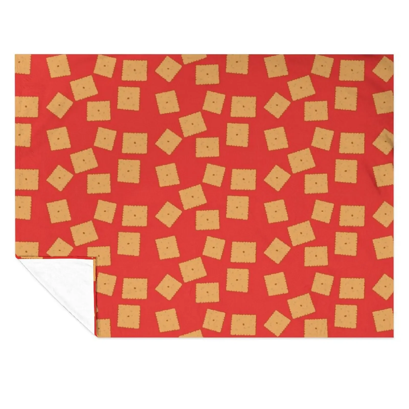 

Cheez IT inspired artwork Throw Blanket Bed Soft Beds Bed linens Retros Blankets