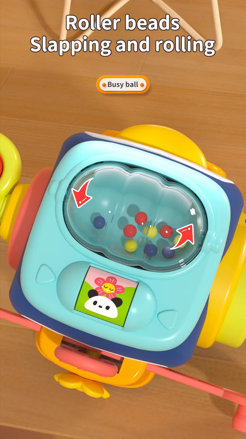 Montessori Sensorisches Spielzeug Baby Beschäftigt Würfel Aktivität Reise Spielzeug Pädagogisches Lernen Zappeln Spielzeug für Feinmotorik Kinder Geschenk – Detail 25