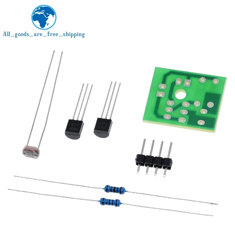 DIY Kit Light Control Sensor Switch Suite Photosensitive Induction Switch Kits DIY Electronic Trainning Integrated Circuit Suite