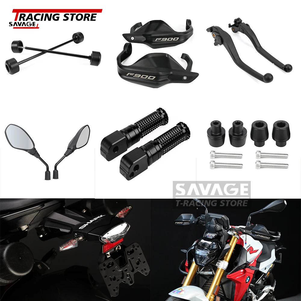 

For BMW F900R F900XR Gear Shift Lever Mirrors Brake Clutch Lever Turn Signal Handguards Wheel Axle Slider Guard Reservoir Cover