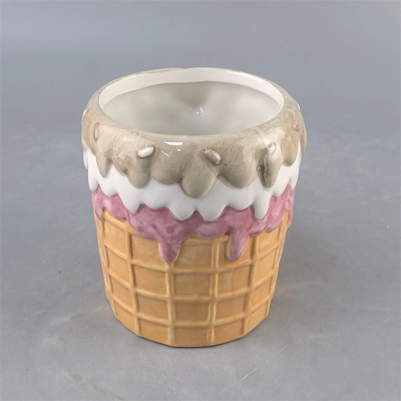 Donut Ceramic Coffee Mug Cute Cartoon Cake Candle Cup Birthday Gift For Couples Party Table Decor Home Desk Display Cozy view 2