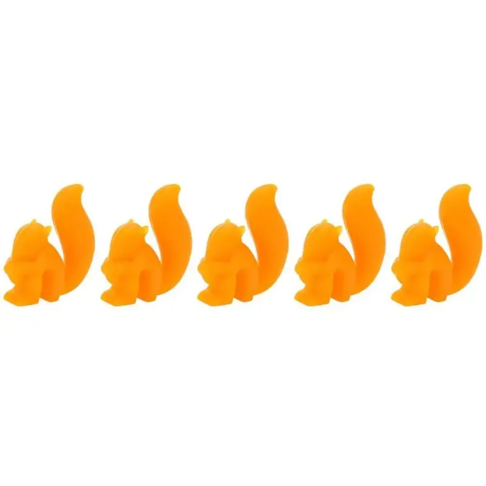 

5pcs Household Silicone Squirrel Shaped Tea Bag Holder Cup Decoration Candy Color Tea Bag Clip Teaware Tea Bag Hangers Gift
