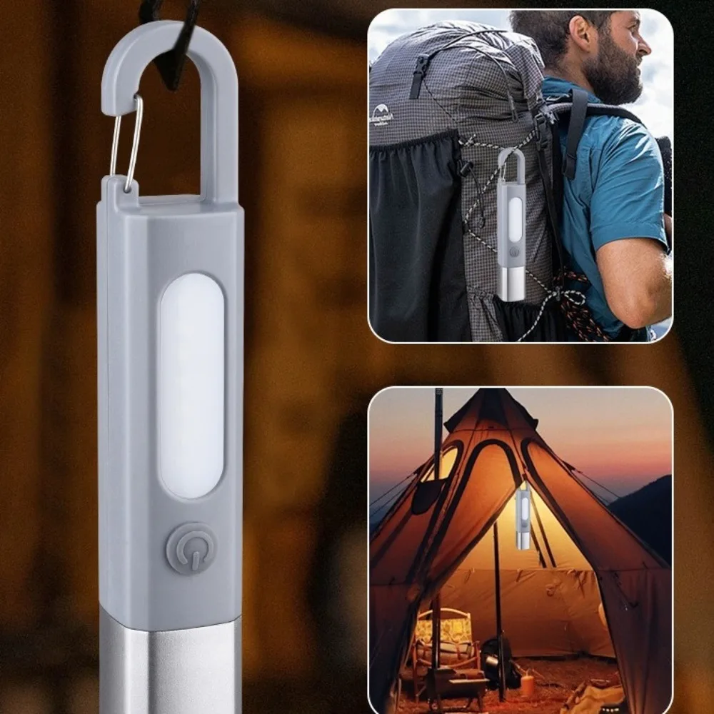 Strong Lighting Portable Flashlight Hanging Design Telescopic Focus USB Charging Flashlight Waterproof Rechargeable