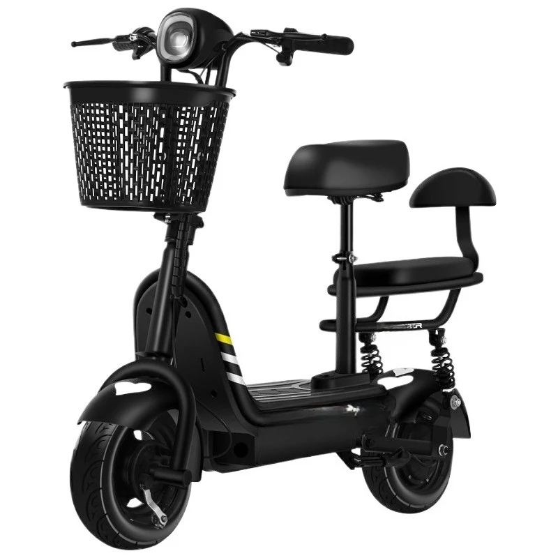Electric folding scooter adult foldable two-wheeled parent-child small battery car travel mini electric car