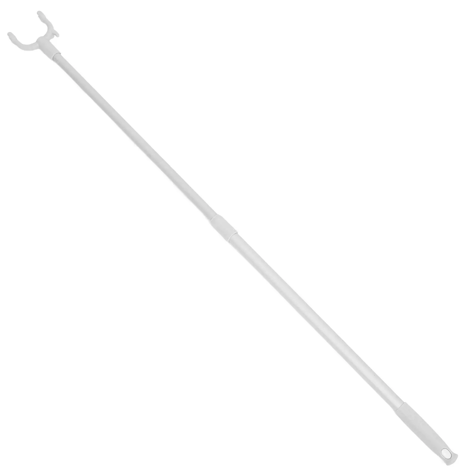 Telescoping Clothes Reach Pole Heavy Duty Adjustable Clothes Rod Lightweight Plastic Aluminum Clothesline Reach Stick for Home