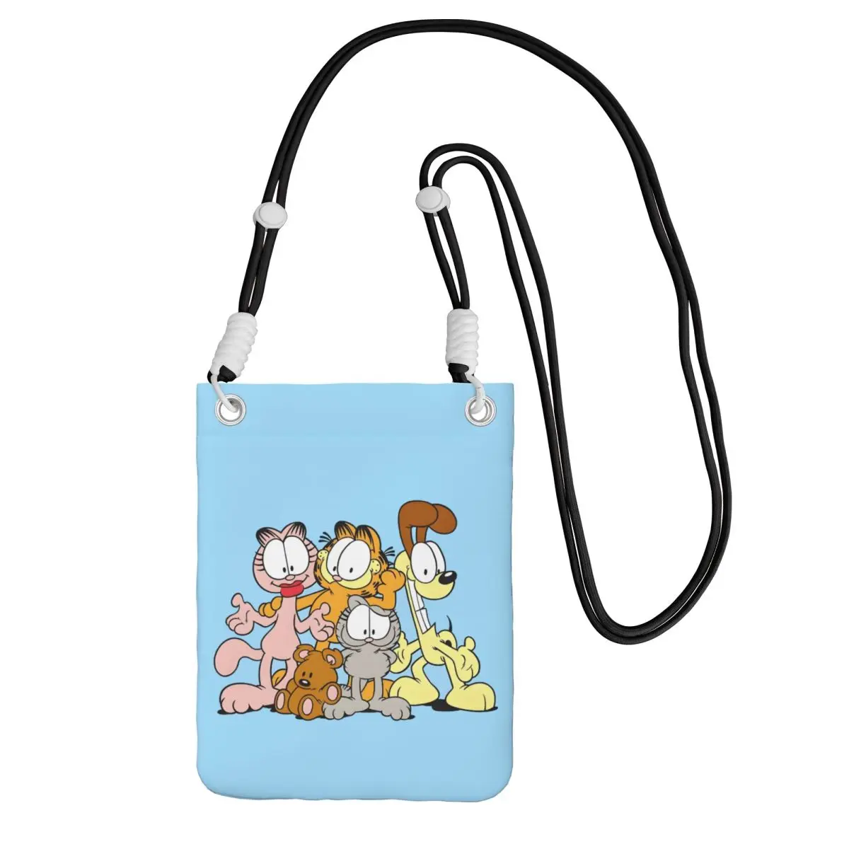 

Custom G-Garfielded Carry A Mobile Phone Bag Diagonally Women Men Cartoon Anime Shoulder Crossbody Bag Detachable Strap Travel