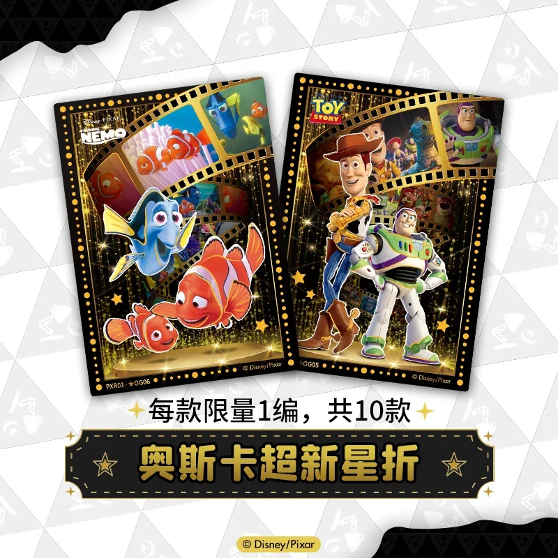 Genuine Animation Disney Pixar 37th Anniversary Disney Series Card Oscar Honor Collection Card Limited Combo Card Kids Toy Gift