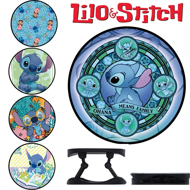 

Disney Stitch Phone Holder Cartoon Finger Ring Folding Retractable Cute Stand Grip Support for IPhone Samsung Xiaomi Accessories