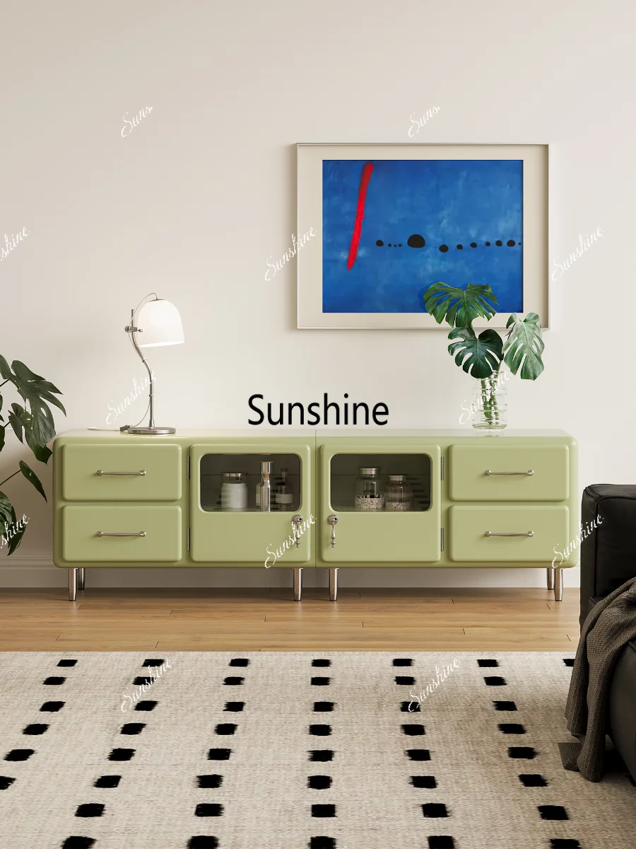 

Japanese retro combination TV cabinet living room home storage floor cabinet
