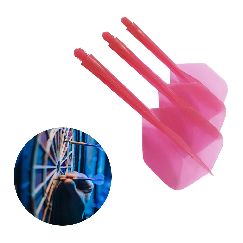 

3Pcs Plastic Shafts Darts Flights 2BA Anti-Fall Darts Tail Dart Leaves Anti-Drop Durable for Indoor Outdoor Playing