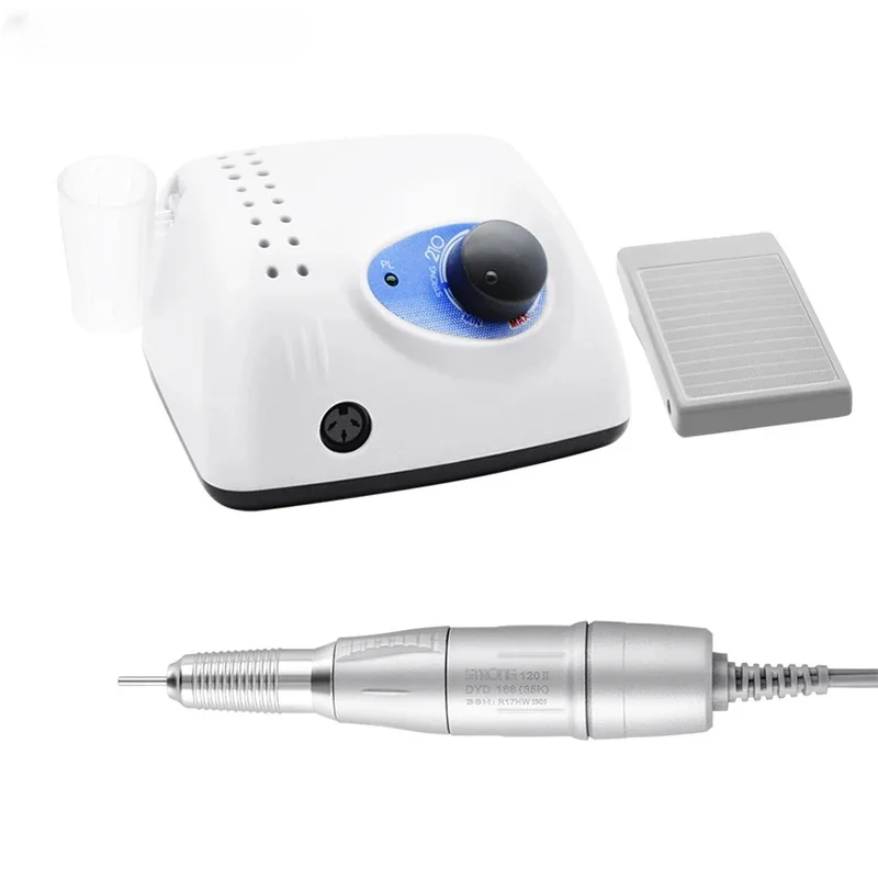 

65W Professional Electric Nail Drill Handle Nail Sleeve Polishing Nail Tool 35000RPM 120II Handpiece Strong 210