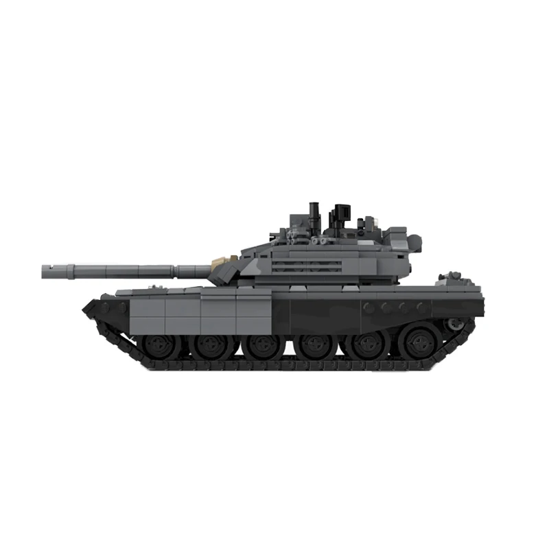 Military Weapons Army T-72 M2 Moderna Tank Armored Vehicle Building Blocks Model Bricks Toys Track Car Collectibles for Boys