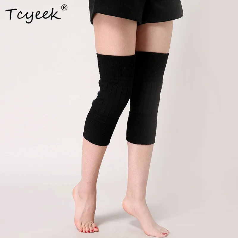 Tcyeek ウール秋冬男性女性の膝保護薄型ニット四季防寒空調部屋 P3N325QC