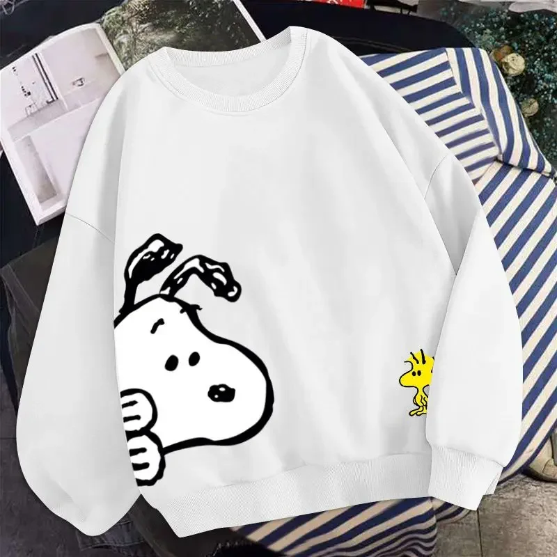 Snoopy Boys and girls thin round neck sweater spring and autumn bottoming shirt long-sleeved sweater coat