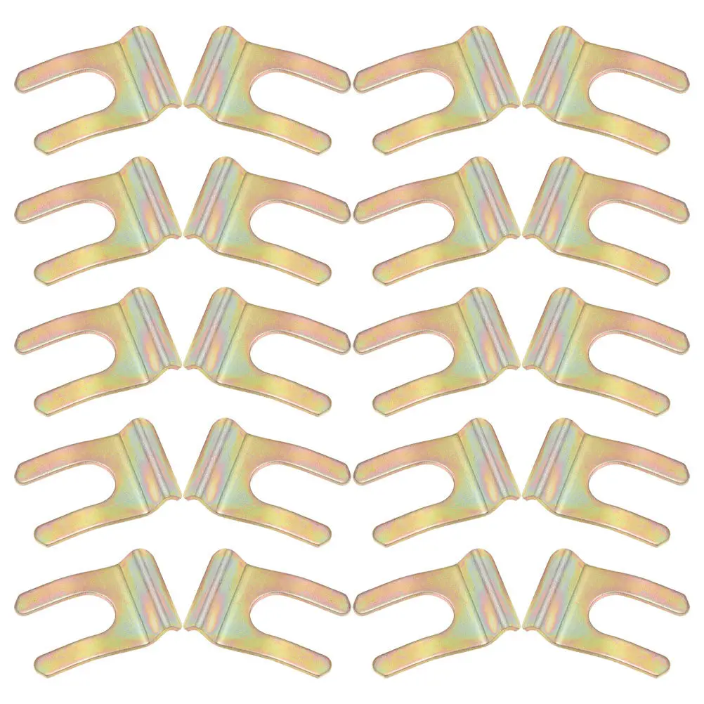 

20Pcs Brake Line Fixing Clamp U-Shaped Iron Clips for Automotive Brake Hose Retaining Secure Fit Easy