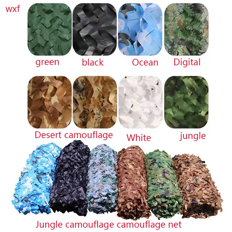 Military Camouflage Garden Net, White, Blue, Beige Polyester and Oxford Cloth Camo Net Car Tent Camouflage Hunting Net