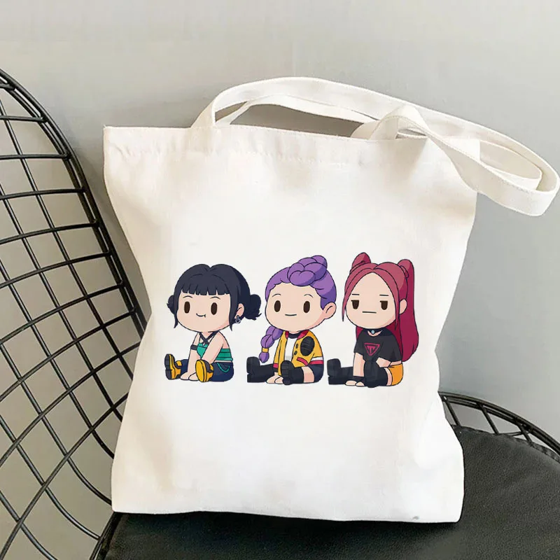 حقيبة قماش مطبوعة من Witch Hunt للبنين والبنات حقيبة قماش للمدرسة المتوسطة حقيبة تسوق كسول حقيبة كتف بيل اليد للتنقل #1