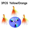 3PCS Yellow Orange