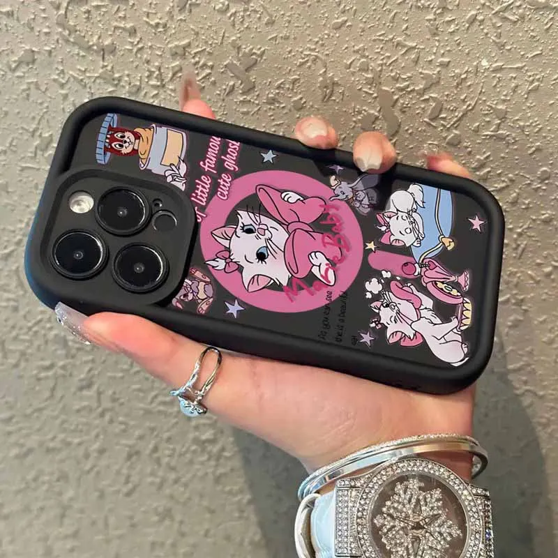 Аниме Disney Marie Cat для POCO X3 X4 X5 X6 X7 M3 M4 M6 F4 F5 F6 C31 C50 C51 C61 C65 C75 C55 Plus Etui для телефона с лестницей для глаз Funda
