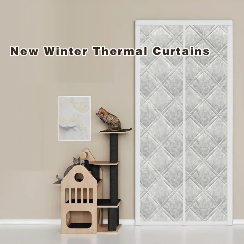 Winter windproof door curtain, warm cotton door curtain, support customized partition curtain,thickened windproof door curtain