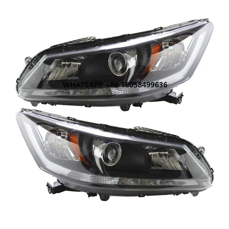 

Auto Parts for Honda 13-15 Accord US Standard Headlights Accord Original Car with LED Day Running Lights