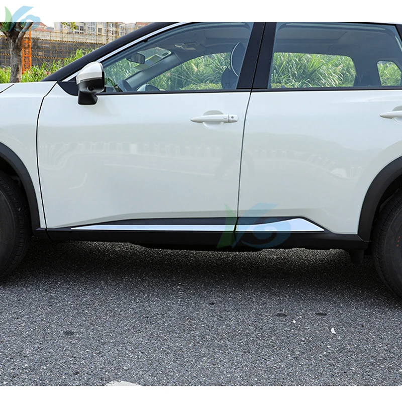 

Silver for nissan x-trail x trail xtrail T33 2021 2022 accessories Exterior Door Decoted Mouldings Stainless Steel